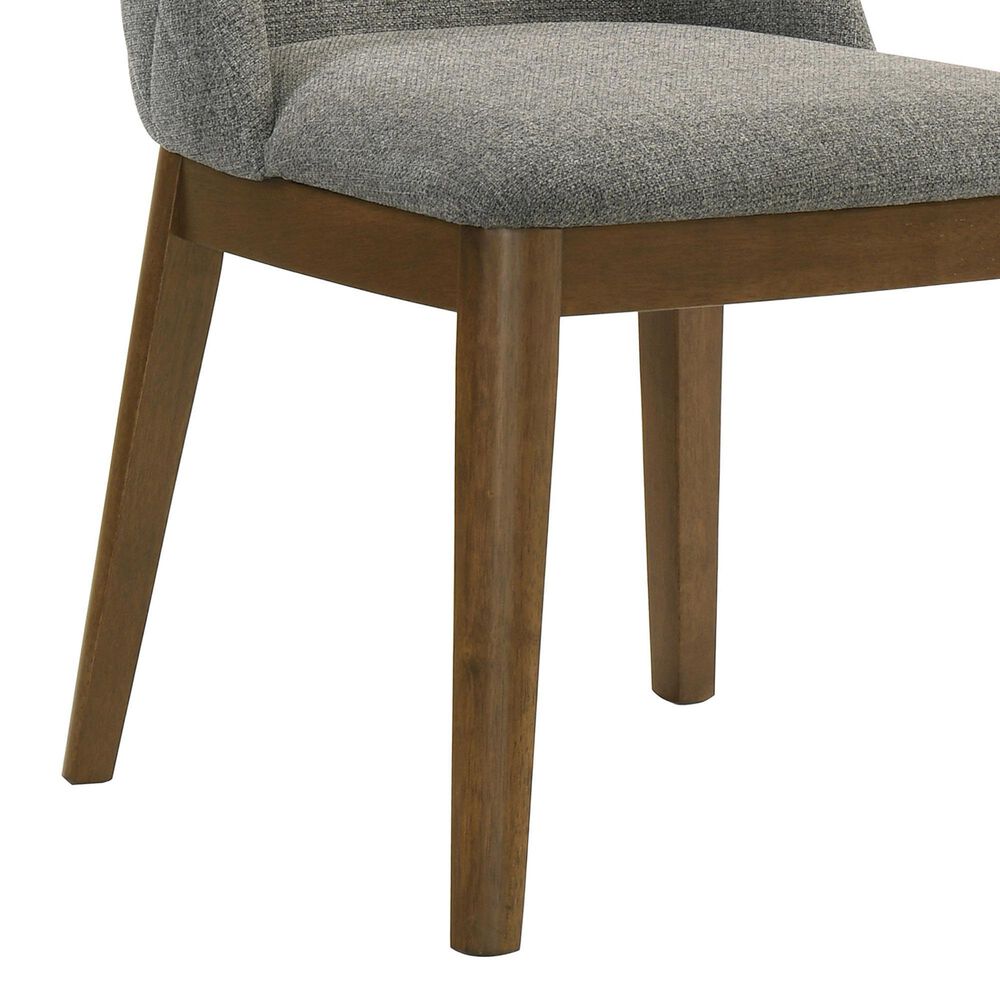 Coaster Franklin Side Chair with Grey Cushion in Dark Brown, , large