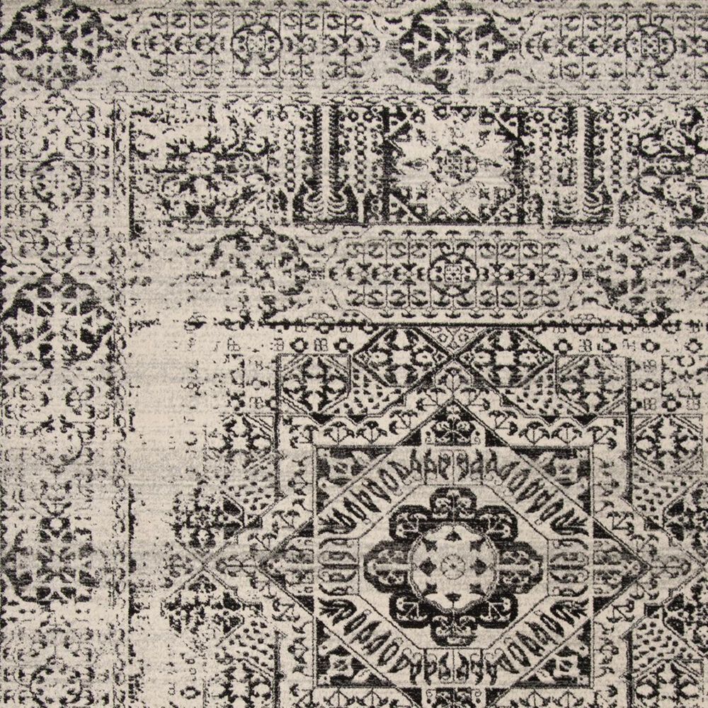 Safavieh Evoke EVK260T-5 5&#39;1&quot; x 7&#39;6&quot; Ivory/Black Area Rug, , large