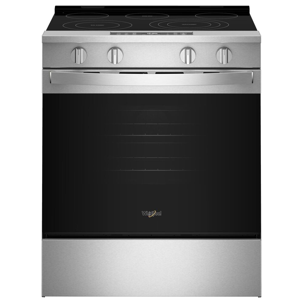 Whirlpool 30" Smart Electric Range with Air Cooking Technology in Fingerprint Resistant Stainless Steel, , large