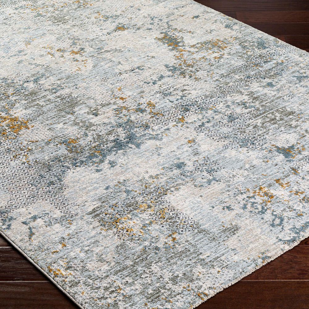 Surya Dresden Dusty Sage, Taupe, Off-White, Deep Teal, Ink Blue, Light Gray and Mustard 6'7" x 9'6" Area Rug, , large