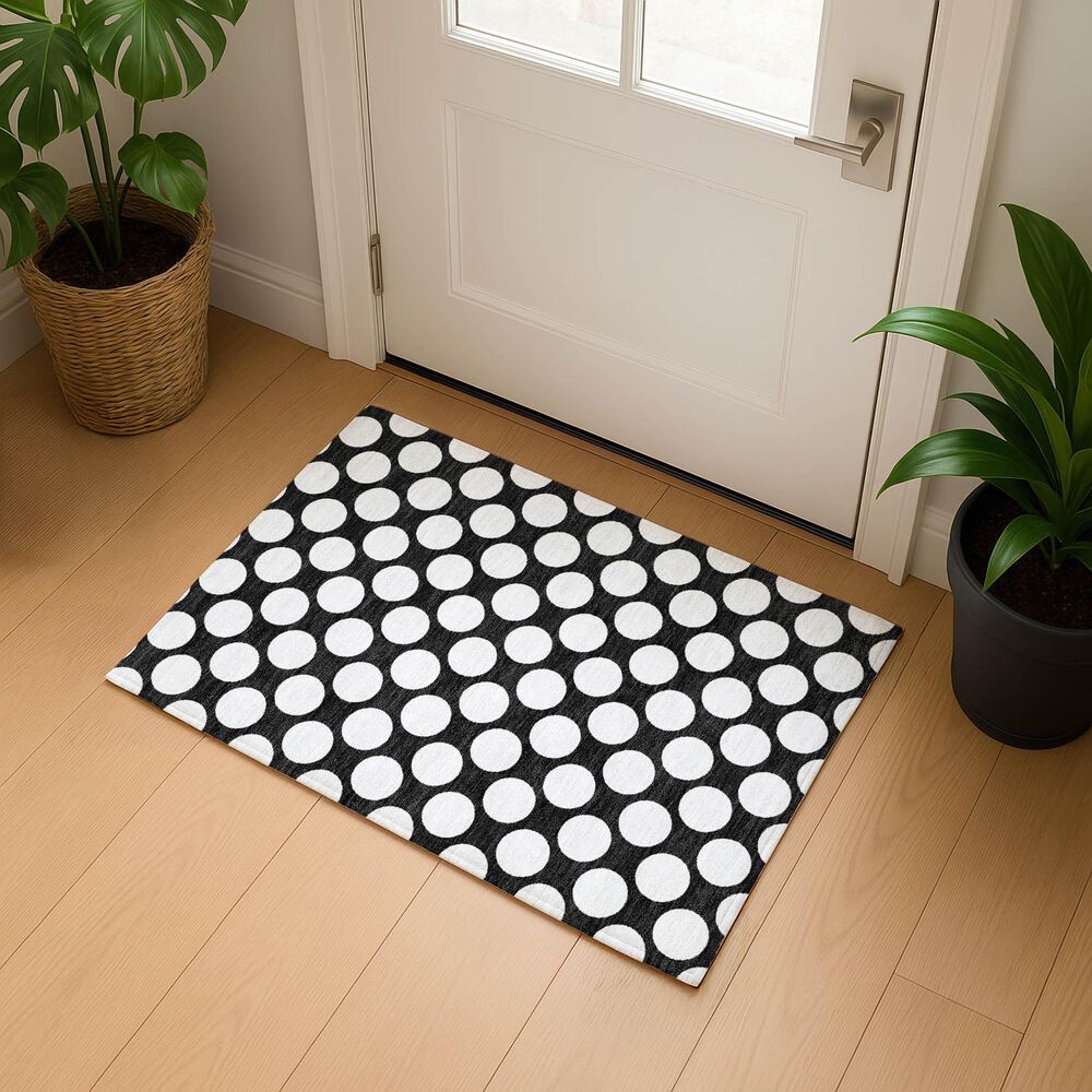 Dalyn Rug Company The Reserve TR13 Black 2&#39;6&quot; x 3&#39;10&quot; Indoor/Outdoor Area Rug, , large