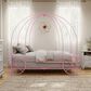 Furniture of America Carriage Twin Canopy Bed in Pink, , large