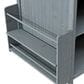 HOMLUX 40.5" Outdoor Kitchen Island with One Drawer in Blue Grey and Stainless Steel, , large
