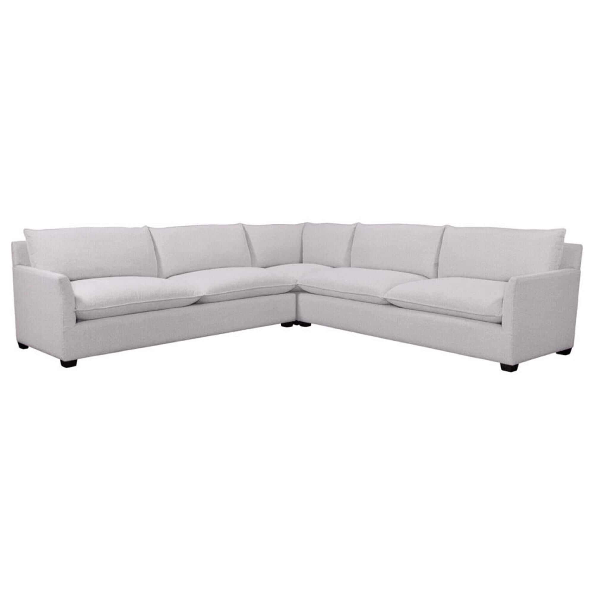 Vintage Furnishings Mackey Stationary Sectional in Bellevue Cloud