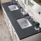 James Martin Vanities Bristol 72" Double Bathroom Vanity in Bright White with 3 cm Charcoal Soapstone Quartz Top and Rectangular Sinks, , large