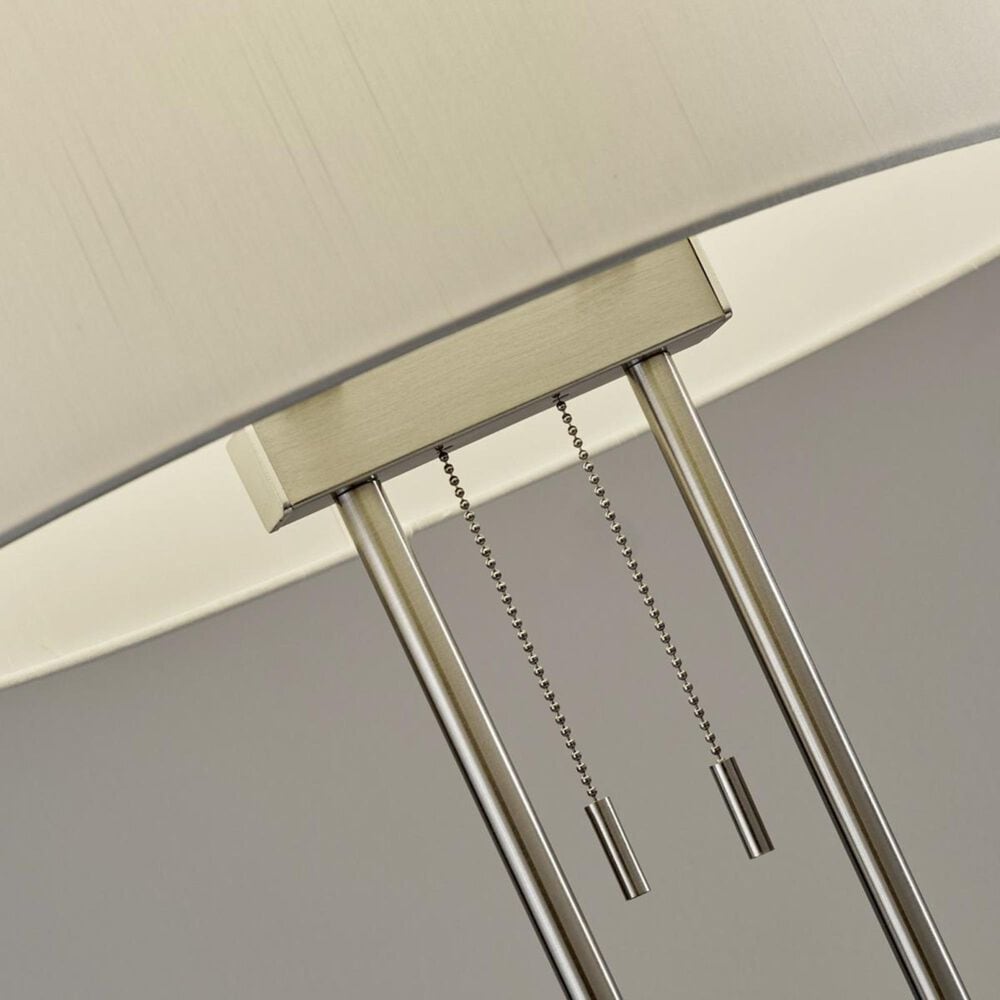 Adesso Duet Table Lamp in Brushed Steel, , large