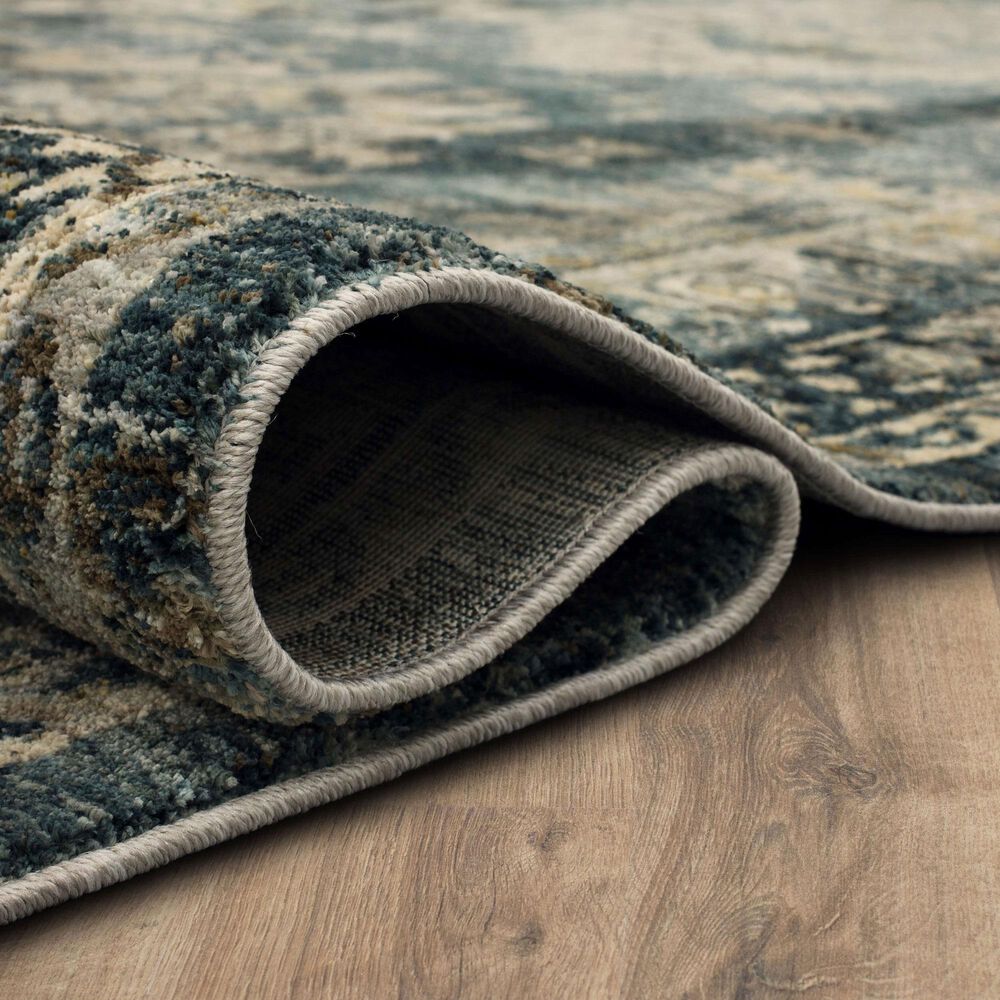 Karastan Marash Karamar 9&#39; x 12&#39;2&quot; Blue Area Rug, , large