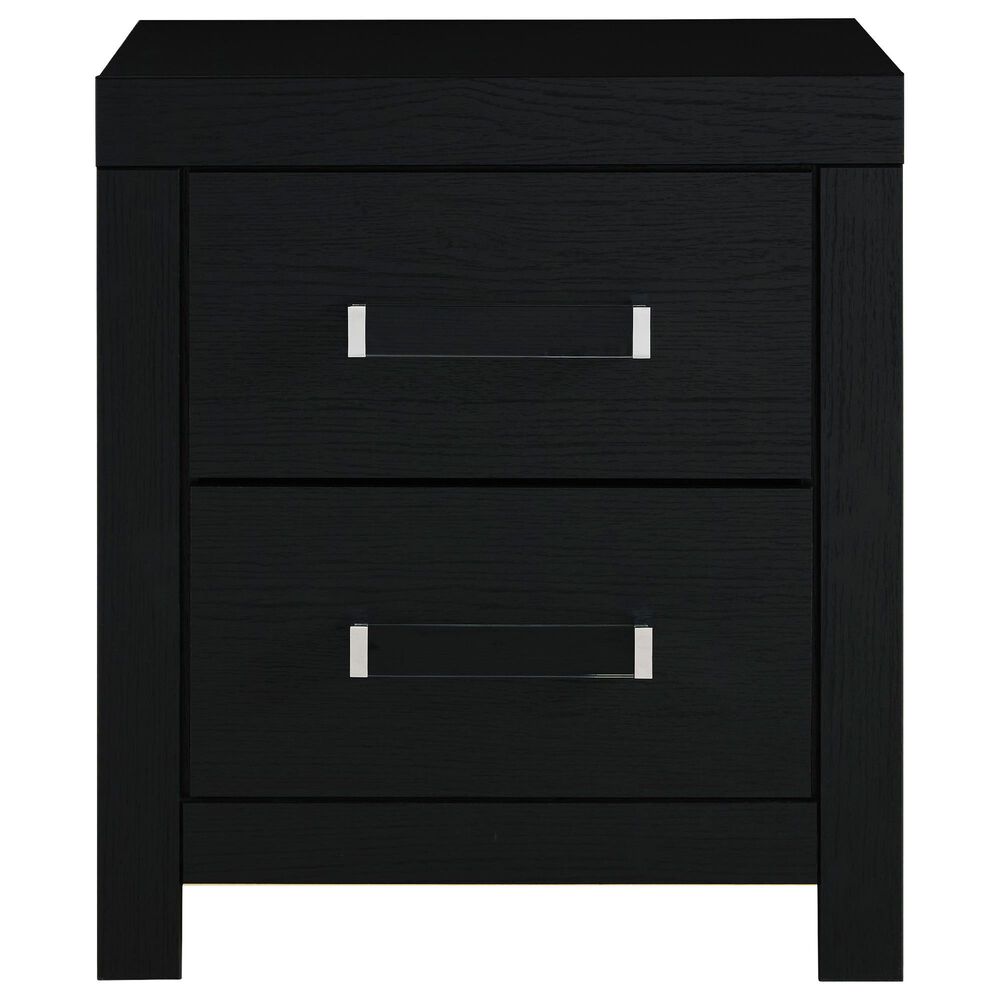Ashley Maeling 4 Piece Queen Panel Bedroom Set in Matte Black, , large