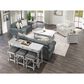 Golden Wave Furniture New Haven 2-Drawer Coffee Table in Oyster Shell, , large