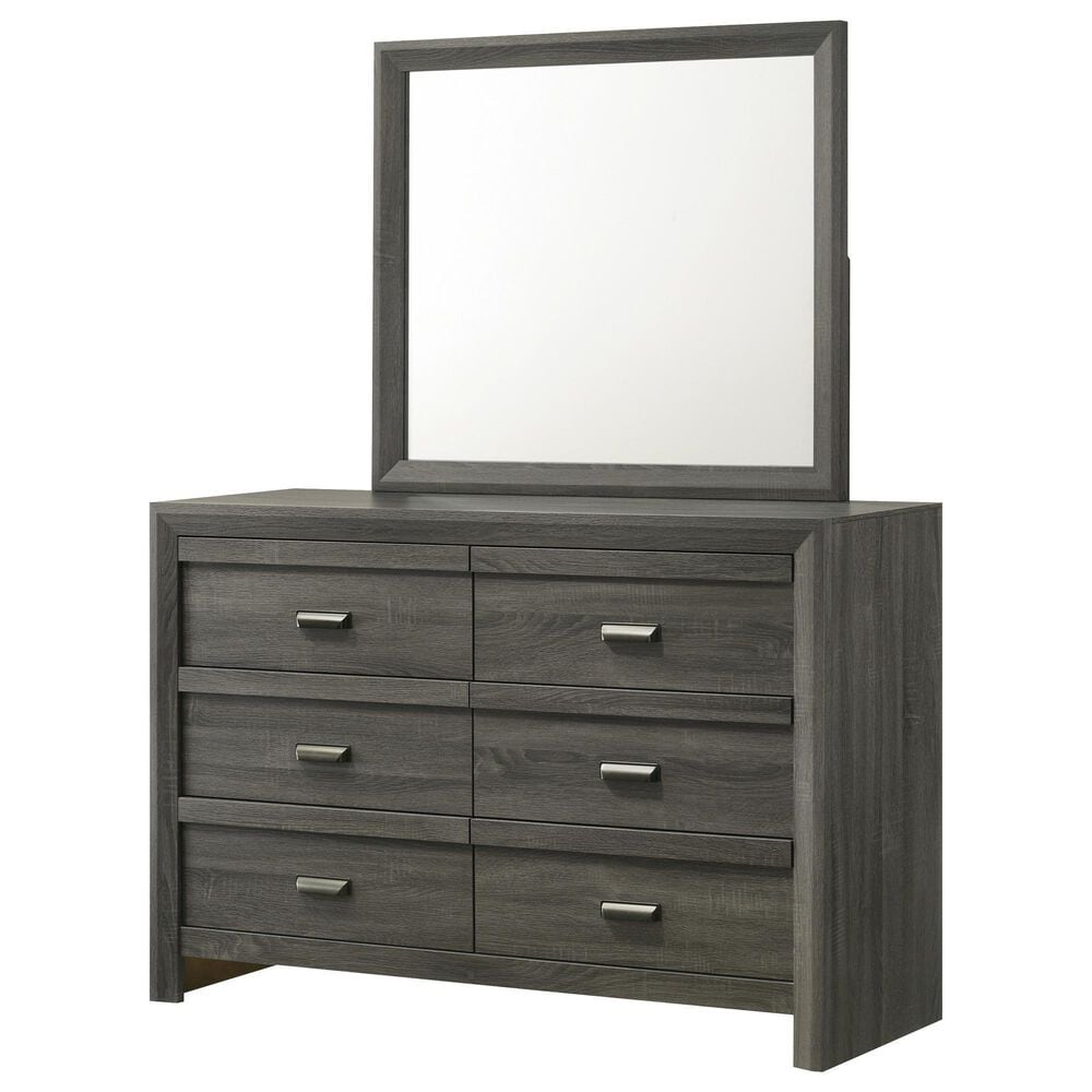 Crown Mark Valor 3-Piece Twin Bedroom Set in Gray, , large
