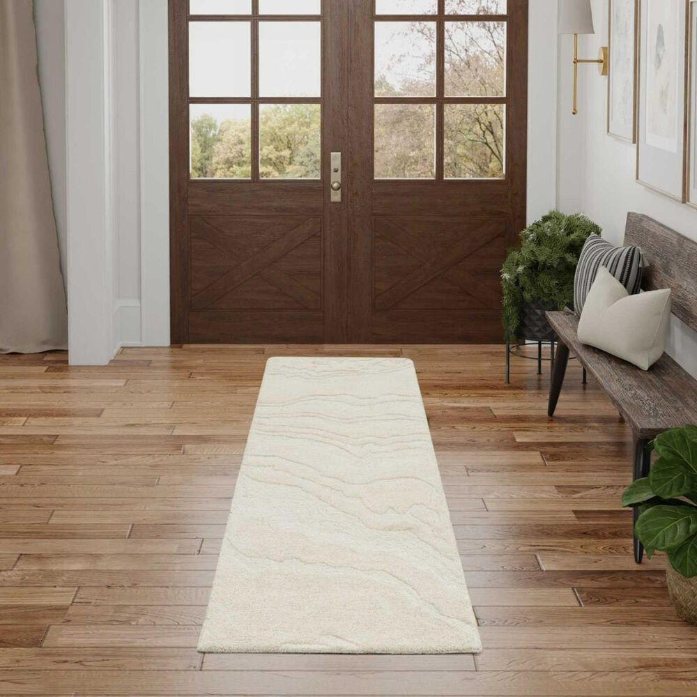 Nourison Graceful 2&#39;3&quot; x 7&#39;6&quot; Ivory Runner, , large