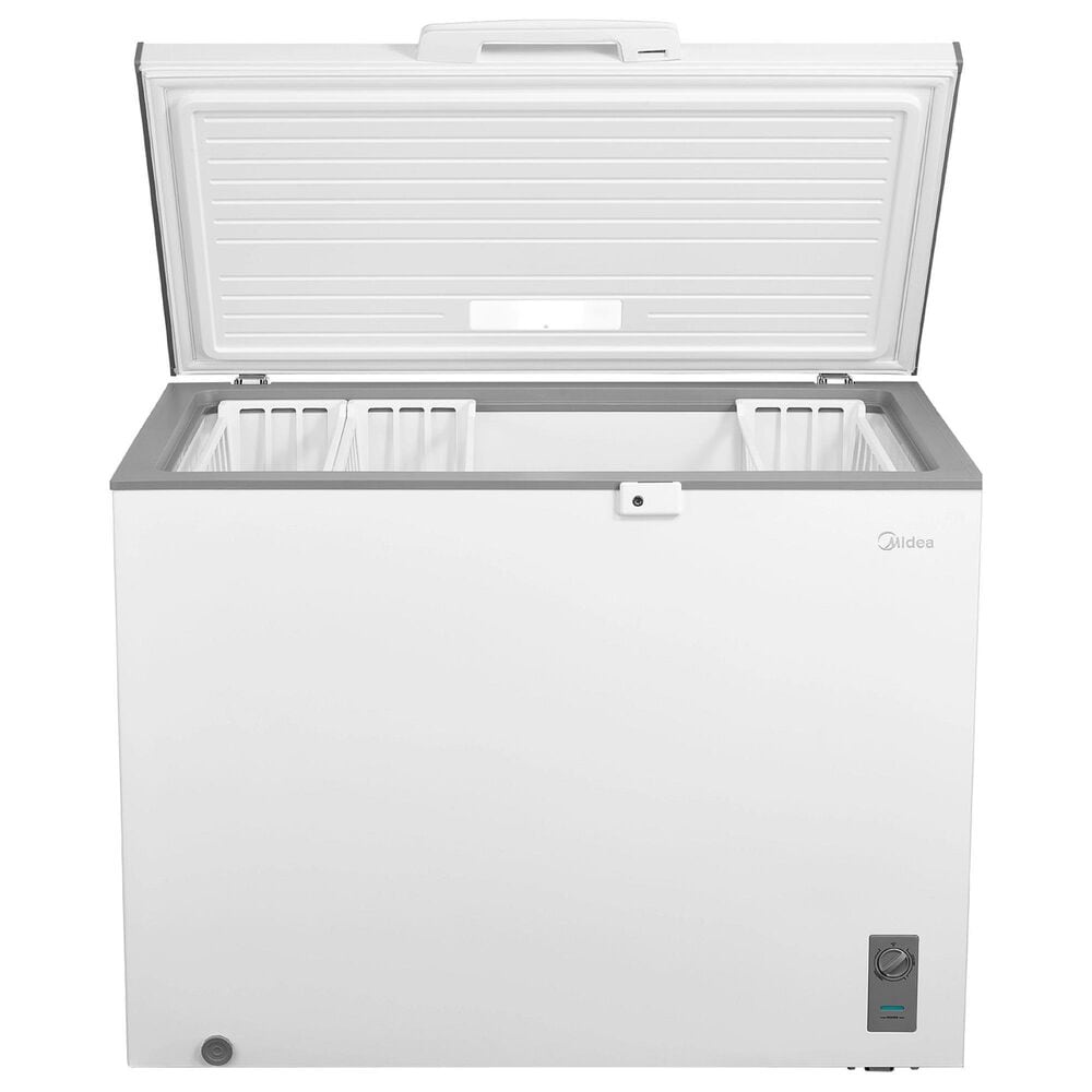 Midea 10 Cu. Ft. Garage-Ready Convertible Chest Freezer in White, , large