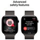 Apple Watch Series 11 (GPS+Cellular) 46mm Titanium Case with Milanese Loop - S/M in Slate and 2-Year AppleCare+, , large