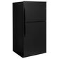 GE Appliances 21.1 Cu. Ft. Top Freezer Refrigerator in Black, , large
