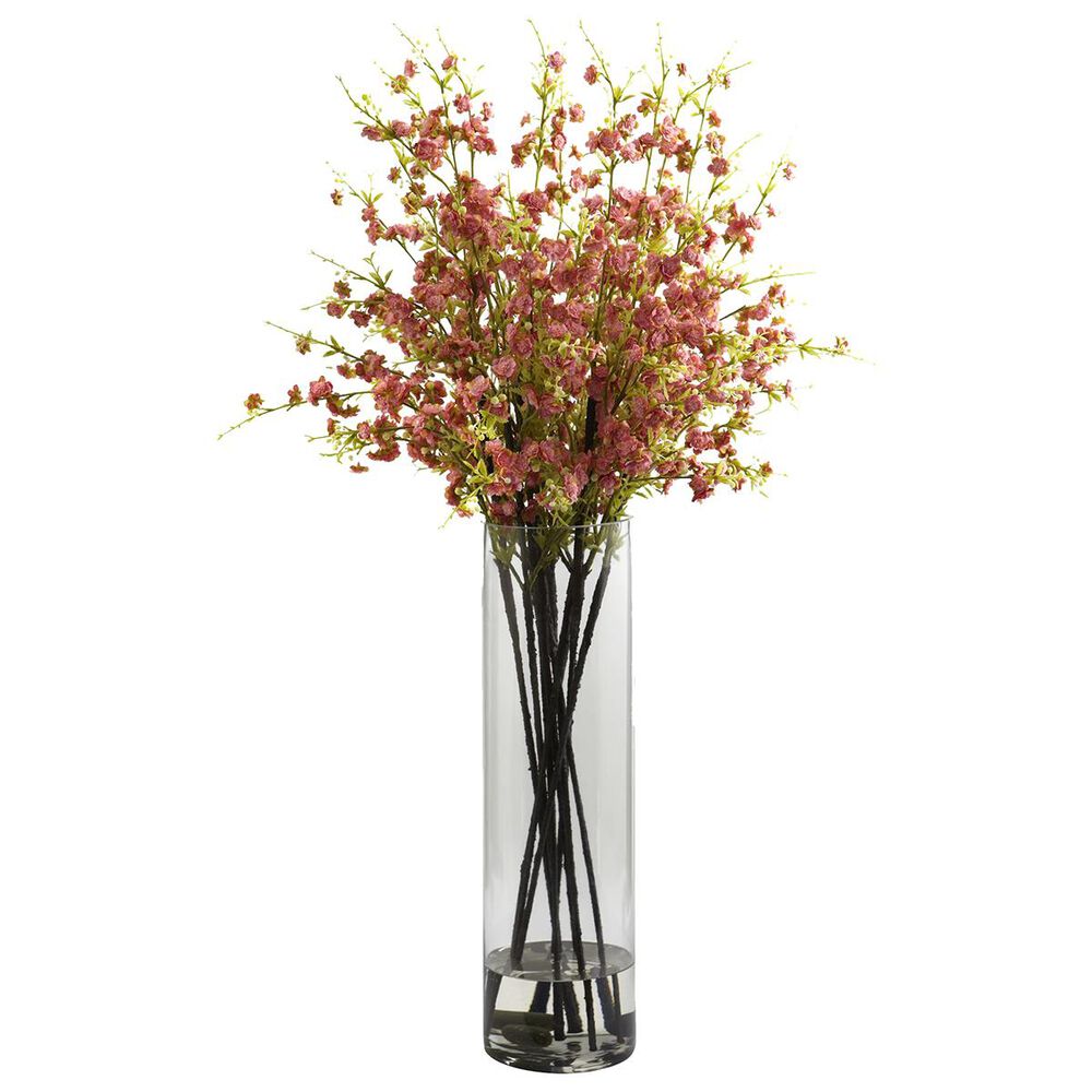 Nearly Natural Inc Giant Cherry Blossom Arrangement in Pink, , large