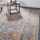 Feizy Carrington Blue and Rust 5"6" x 8"6" Area Rug, , large