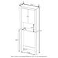 HOMLUX 63" Over the Toilet Storage Cabinet with Double Door and Reinforced Leg in Espresso, , large