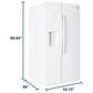 GE Appliances 28 Cu. Ft. Side-By-Side Refrigerator with Extra Tall Dispenser and In-Door Icemaker in White, , large