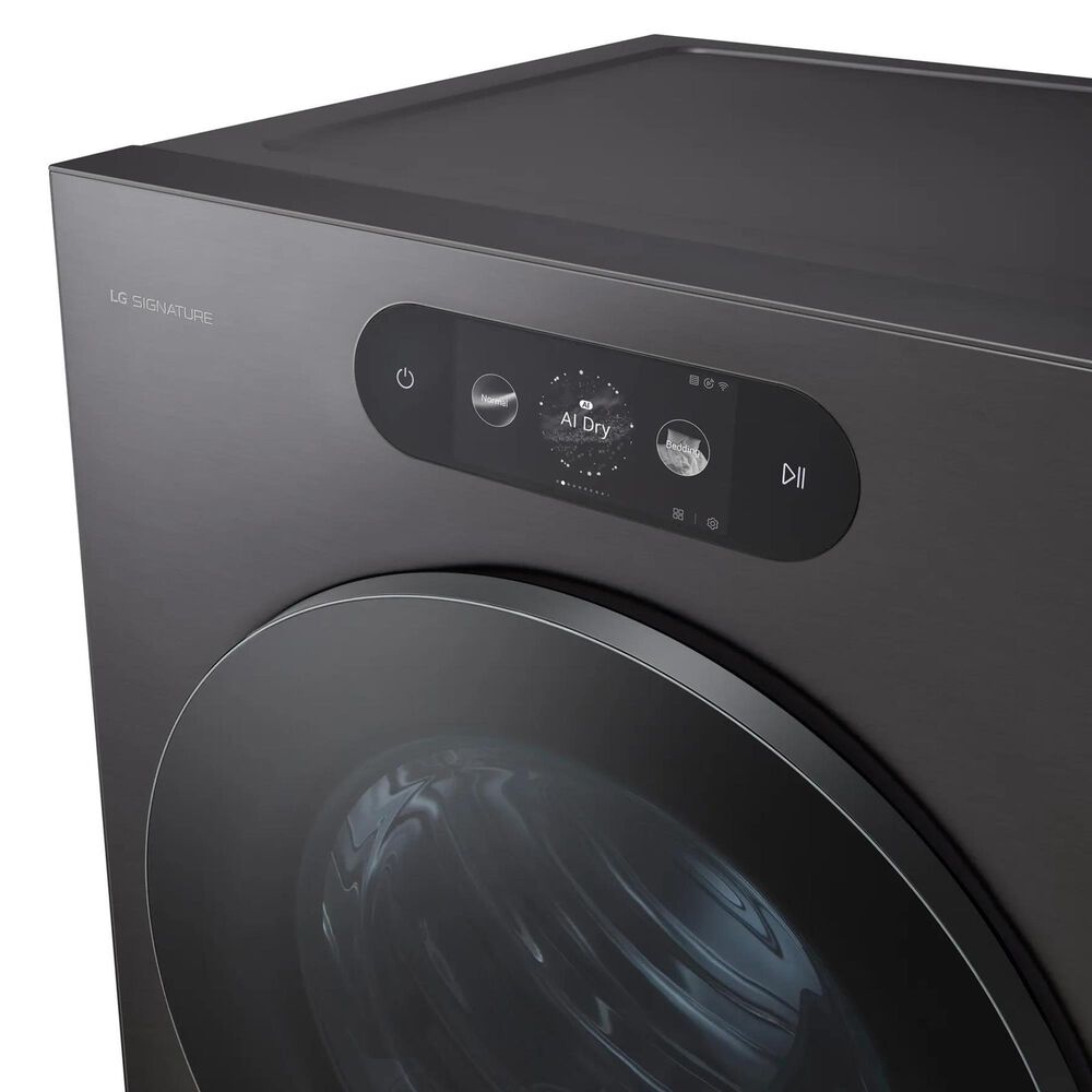 LG 9 Cu. Ft. Smart Front Load Electric Dryer in Brushed Black Steel, , large