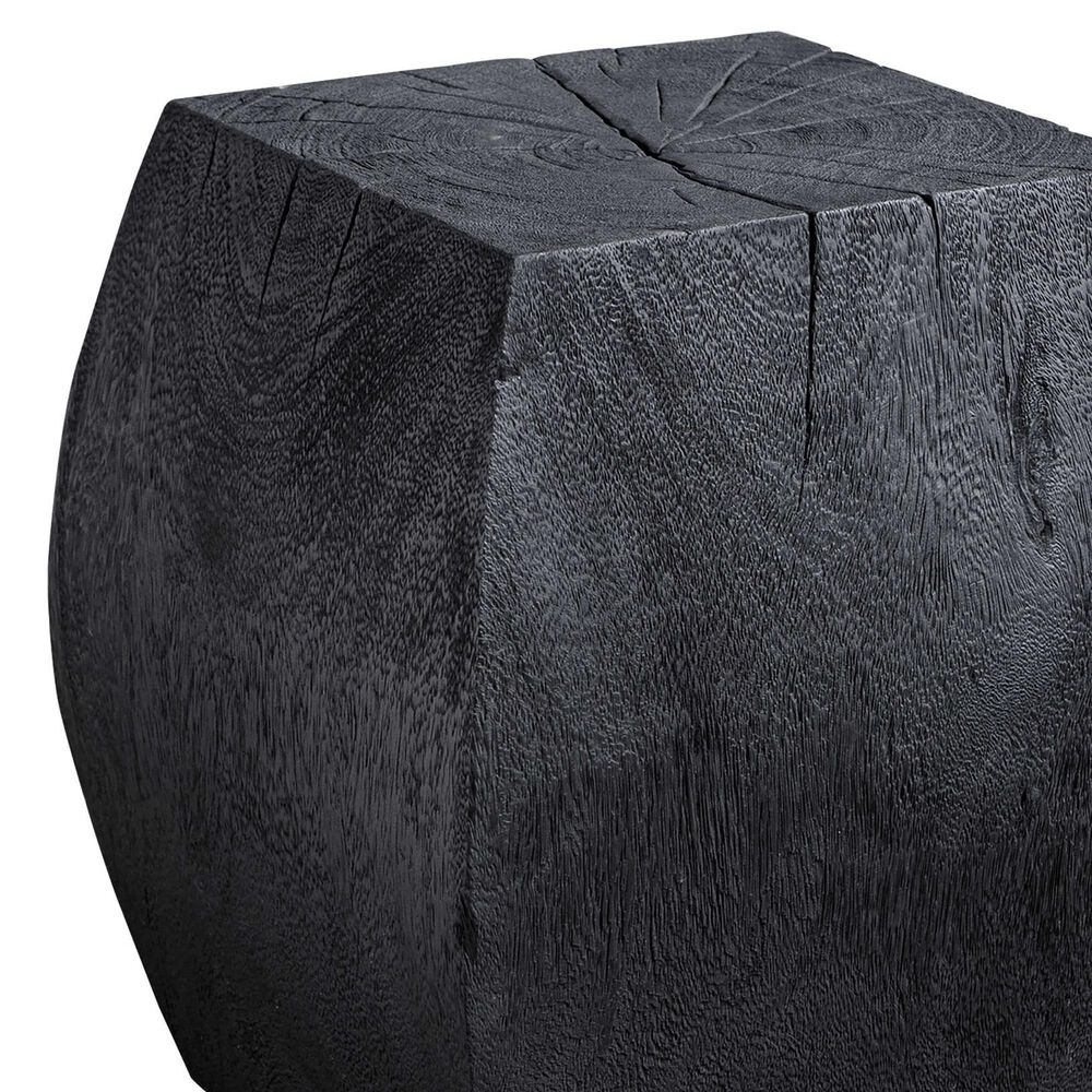 Uttermost Grove Accent Stool in Rustic Black, , large