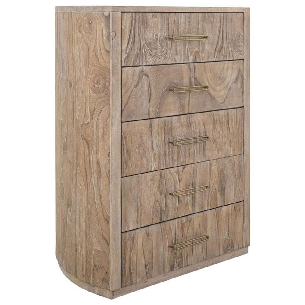 Fallridge Balam 5-Drawer Chest in Stained White, , large