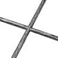 Furniture of America Lalia End Table with Tempered Glass Top and Bullnose Edge in Gun Metal, , large