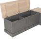 Linon Home Decor Tobin Backless Nook in Grey and Maple, , large