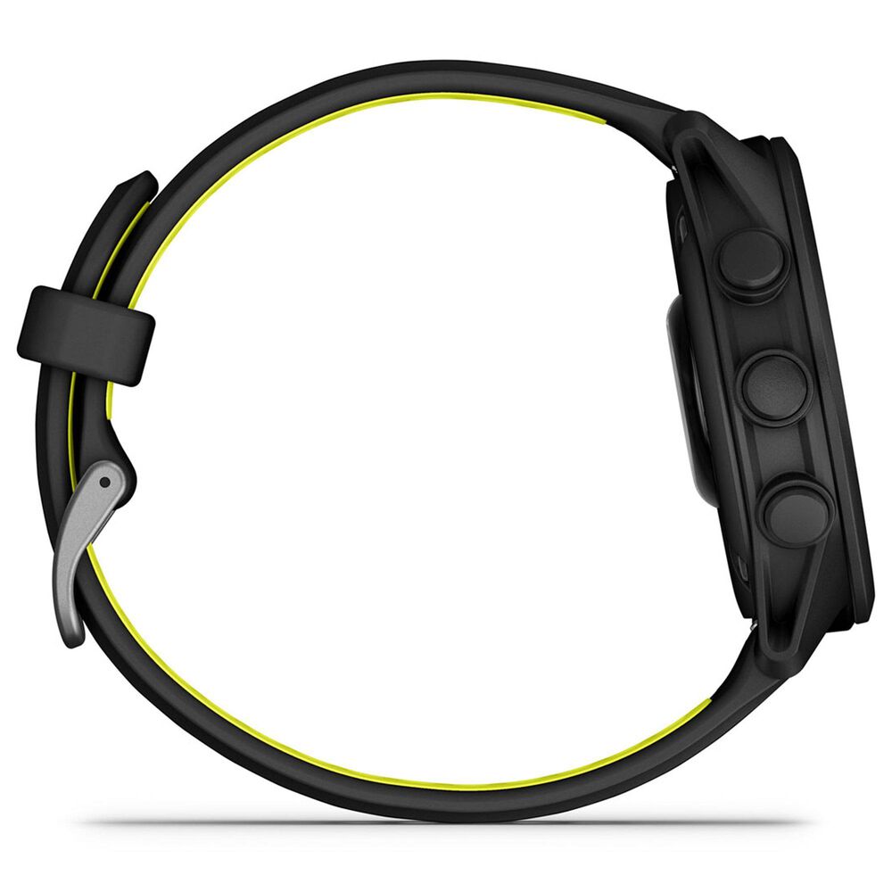 Garmin Forerunner 170 Music Smartwatch 42mm Black Case with Black and Amp Yellow Silicone Band, , large