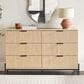 Walker Edison Paris 6-Drawer Dresser in Coastal Oak, , large