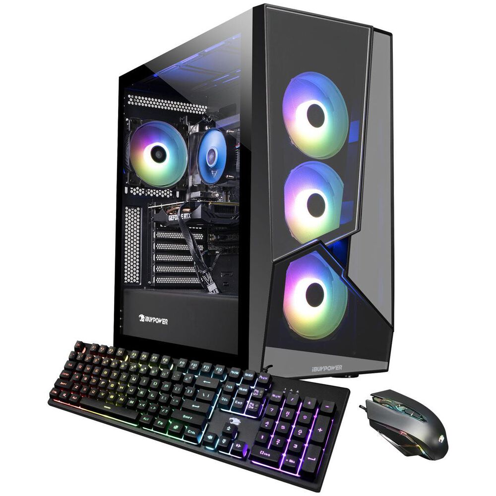 iBUYPOWER SlateMR244i Gaming Desktop Intel i7 11700F - 16GB Memory - Radeon RX 6600XT 8GB- 480GB SSD , , large