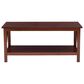 Linon Home Decor Trenton Coffee Table in Antique Tobacco, , large