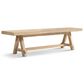 Jennifer Taylor Home Hawthorne 72" Dining Bench in Heritage Light Natural Brown, , large