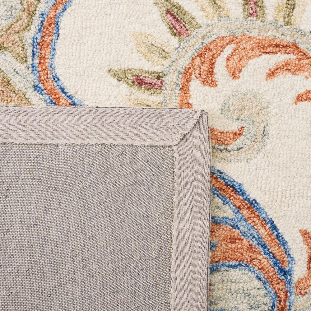 Safavieh Micro-Loop MLP478P 8&#39; x 10&#39; Ivory and Rust Area Rug, , large
