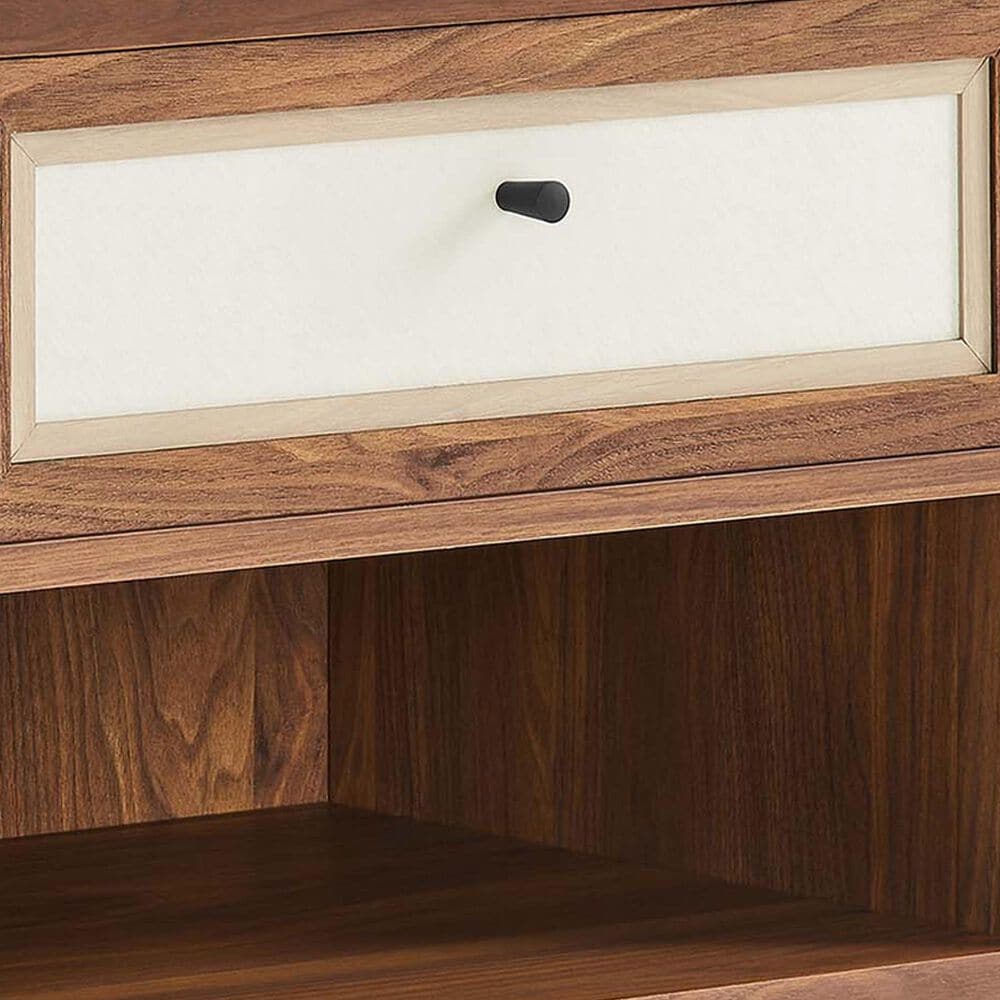 Modway Capri 1 Drawer and Shelf Nightstand in Walnut, , large