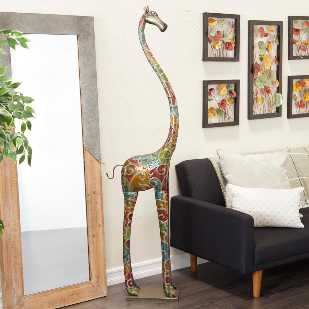 Maple and Jade Giraffe Sculpture in Multicolor, , large