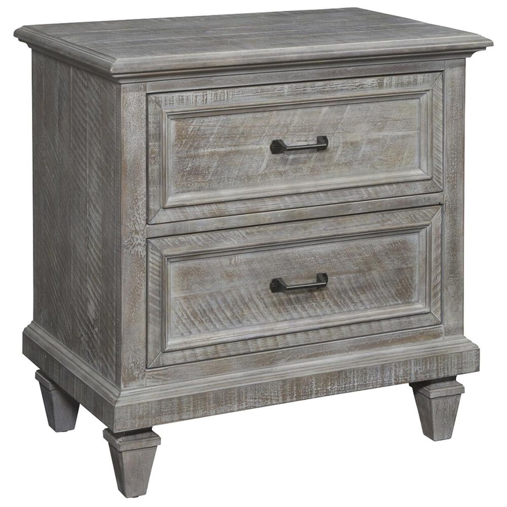 Nicolette Home Lancaster 2 Drawer Nightstand in Dovetail Grey, , large