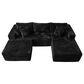 HOMLUX 108" Modular Sofa Set in Black, , large