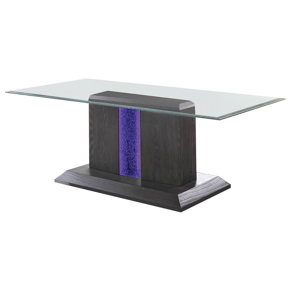 Furniture of America Serrano LED Coffee Table in Gray, , large