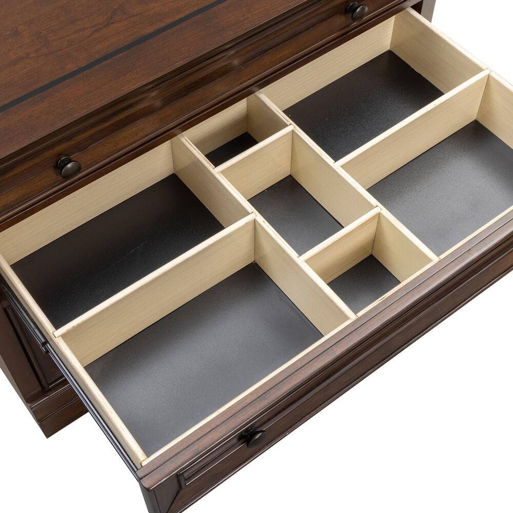 Riva Ridge Arlington Workstation Combo File in Classic Brown, , large