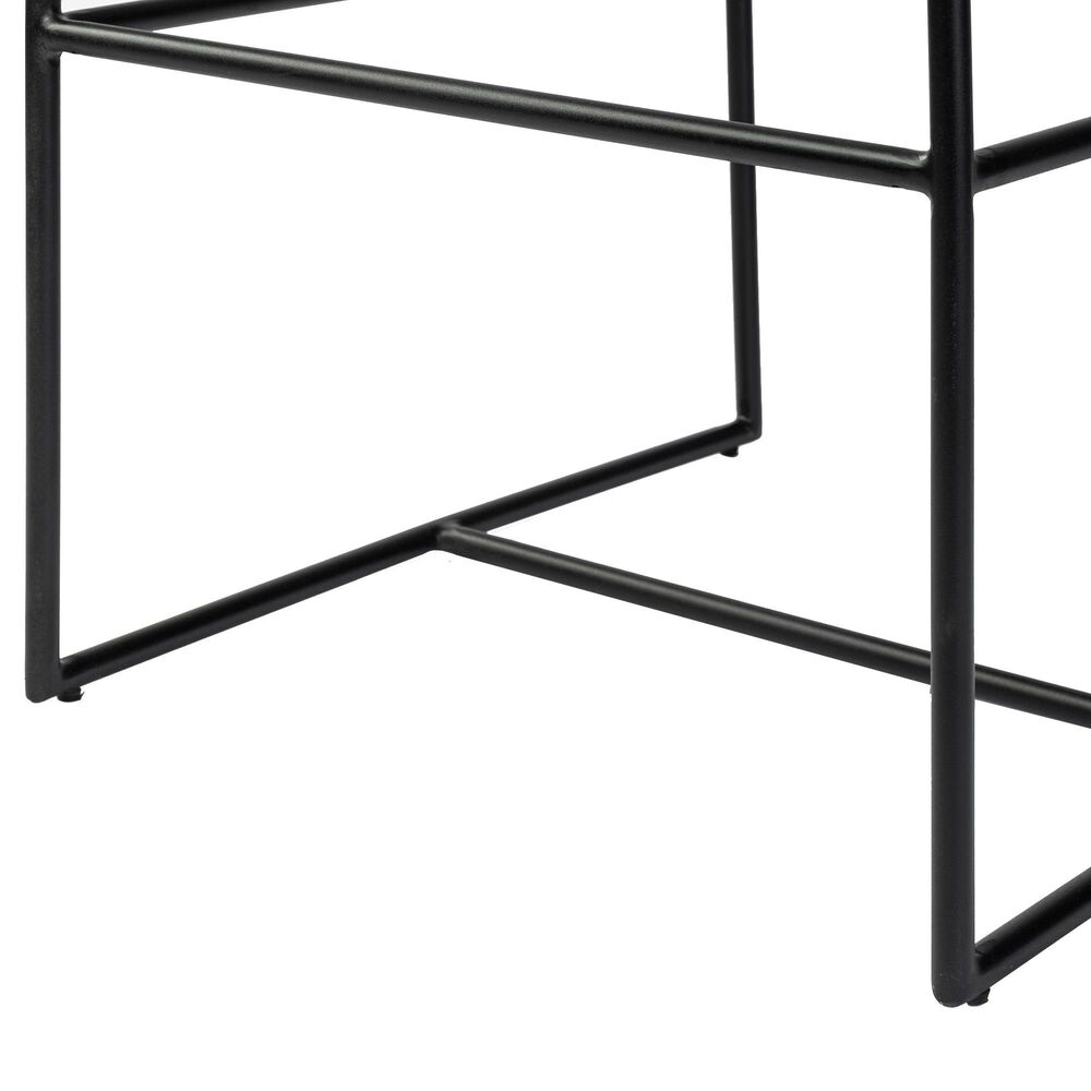 Mercana Stamford Counter Stool with Beige Cushion in Black | Shop NFM 