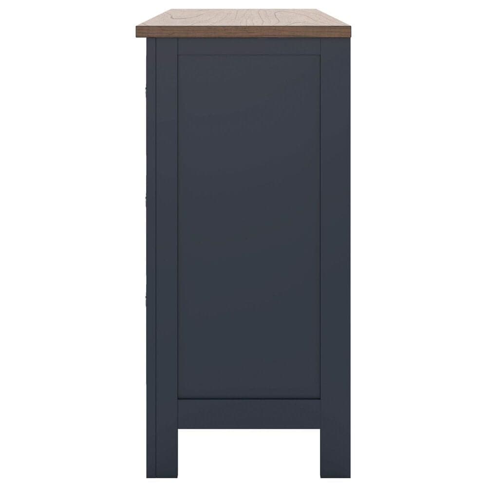 Ashley Landocken 6-Drawer Dresser in Dark Slate Blue and Light Brown, , large