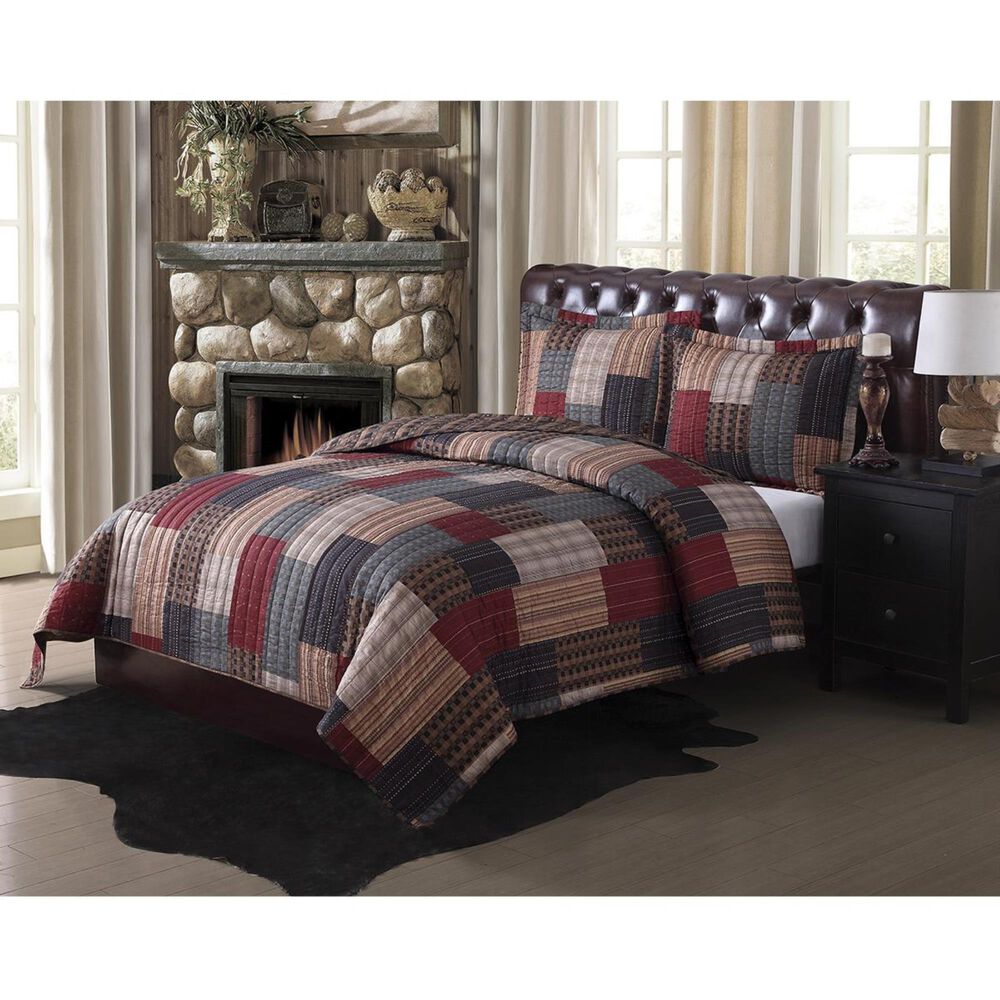 Pem America Gunnison 3-Piece Full/Queen Quilt Set in Multi-color, , large