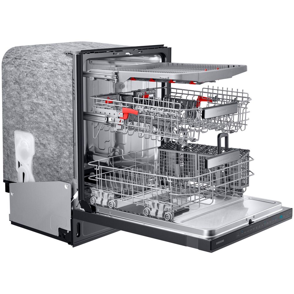 Samsung Built-In Dishwasher Linear Wash 39 dBA in Fingerprint Resistant Black Stainless Steel, , large