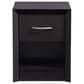 CorLiving Newport 1 Drawer Nightstand in Black Oak, , large