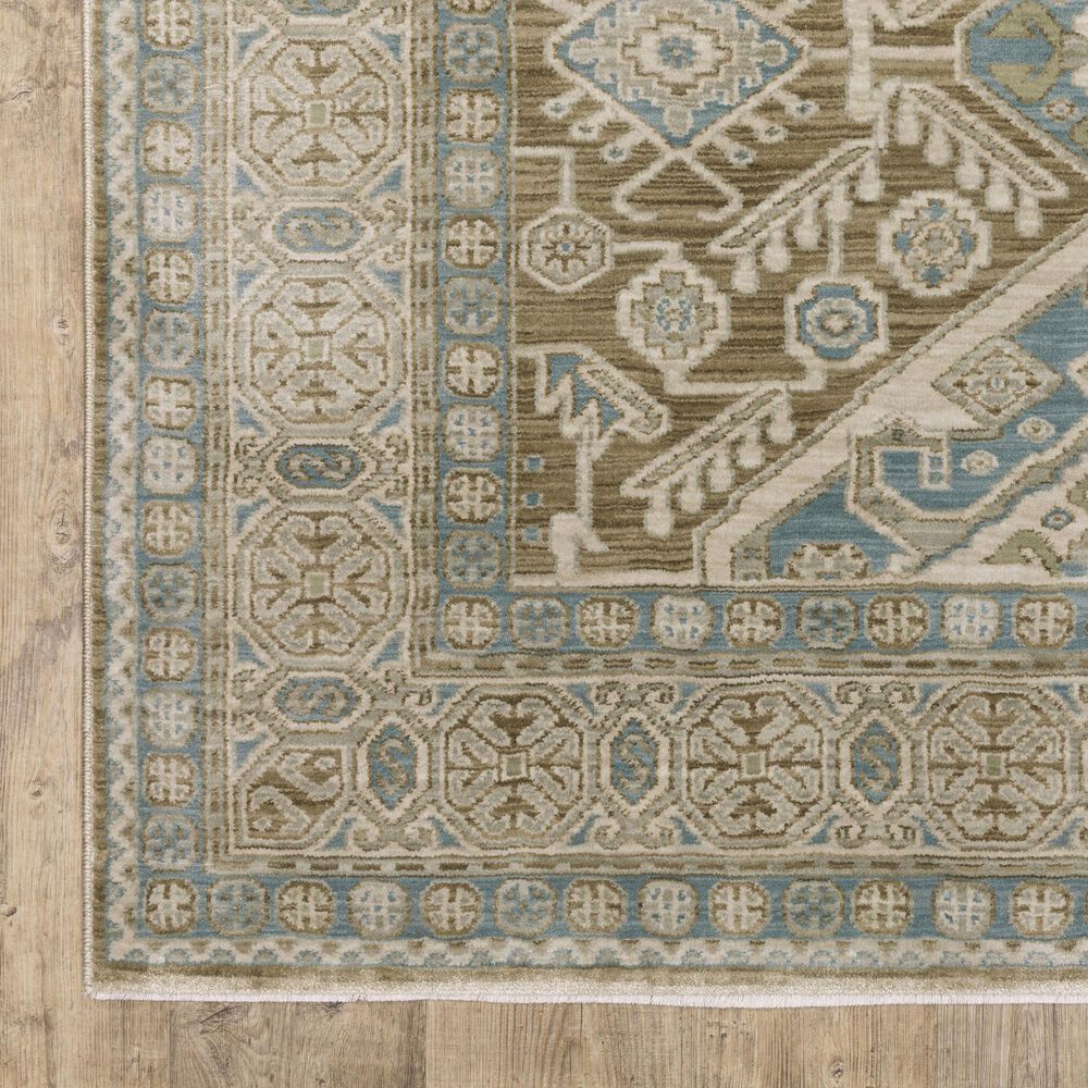 Oriental Weavers Maeve MAE08 Brown and Blue 2'3" x 7'6" Runner, , large
