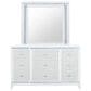 Global Furniture USA Alina 3-Piece Queen Upholstered Panel Bedroom Set in White, , large