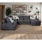 Moore Furniture Collins 4-Piece Right Facing Sectional with Chaise in Mandy Slate, , large
