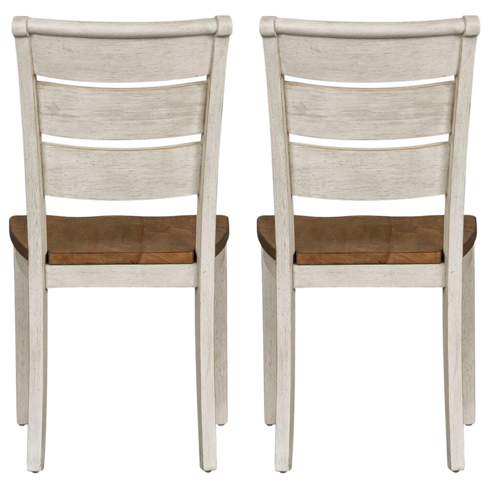 Belle Furnishings Farmhouse Reimagined Side Chair in White &#40;Set of 2&#41;, , large
