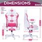 Techni Sport Echo 2.0 Gaming Chair in Pink and White, , large