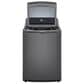 LG 4.1 Cu. Ft. Top Load Washer and 7.3 Cu. Ft. Gas Dryer Laundry Pair in Monochrome Grey, , large